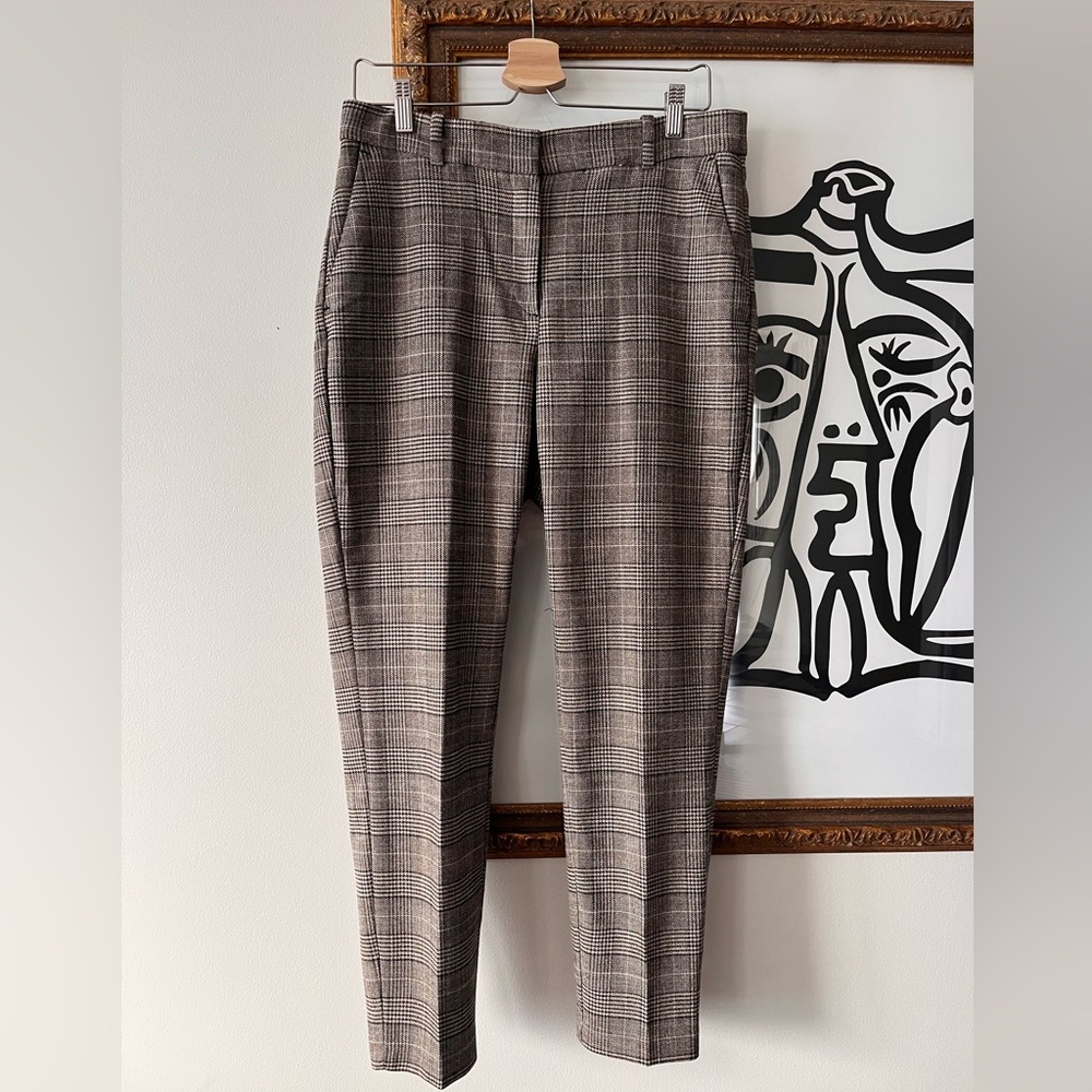 H&M Stretch Pants in Prince of Wales (?) Plaid